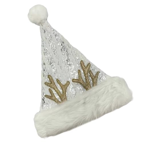 Wynrzyj Pelziger Warmer Weihnachtsmütze Für Erwachsene Unisex Santa Caps Mit Hirschhorn Horn Festival Kostüm Urlaub Dekoration Alle Alterswiederheiliges Accessoire Wynrzyj Pelziger Warmer Weihnachtsmütze Für Erwachsene Unisex Santa Caps Mit Hirschhorn Horn Festival Kostüm Urlaub Dekoration Alle Alterswiederheiliges Accessoire von Wynrzyj