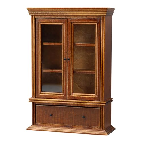 Wynrzyj Puppenhausmodell Für Dollhouses Cabinet Realistic Play Display Zakka 1:12 Displayregalspielzeug von Wynrzyj