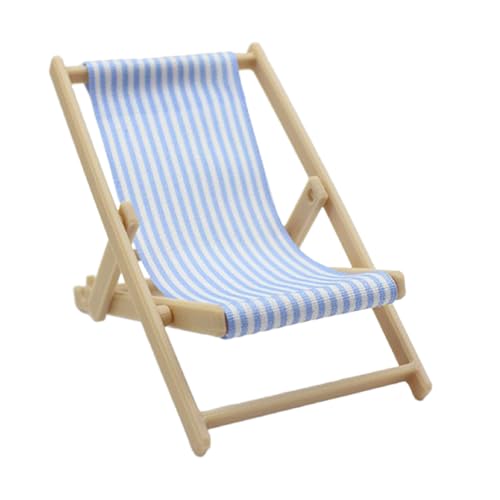 Wynrzyj Realistisches Strandmodell Täuscht Spiel Für Kinder Rolle Display Klappstuhl Model Spielzeug Vintage Stuhl 1:12 Puppenhaus Kinder Rollenspiele Möbel von Wynrzyj