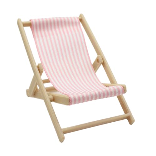 Wynrzyj Realistisches Strandmodell Täuscht Spiel Für Kinder Rolle Display Klappstuhl Model Spielzeug Vintage Stuhl 1:12 Puppenhaus Kinder Rollenspiele Möbel von Wynrzyj