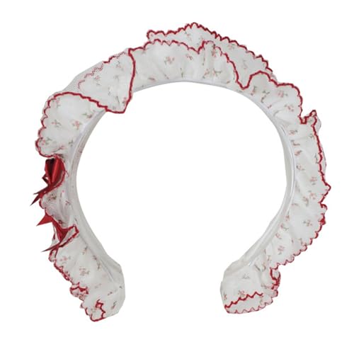 Wynrzyj Rüschenspitzenverkleidungshaarband Mit Bogenknoten Und Blumenmuster Für Mode Anime Maid Rollenspiel Und Teaparty Accessoires Bowknot Haarband Wynrzyj Rüschenspitzenverkleidungshaarband Mit Bogenknoten Und Blumenmuster Für Mode Anime Maid Rollenspiel Und Teaparty Accessoires Bowknot Haarband von Wynrzyj
