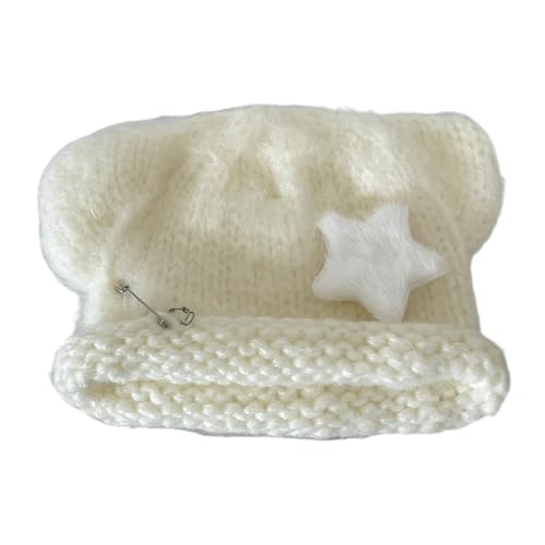 Wynrzyj Schädelhut Für Halloween Cosplay Häkete Mit Pin Und Sternpullover Cosplay Kätzchen Schädelkappen 2000er Jahre Gehäkelte Hüte Für Frauen Kinder Halloween von Wynrzyj