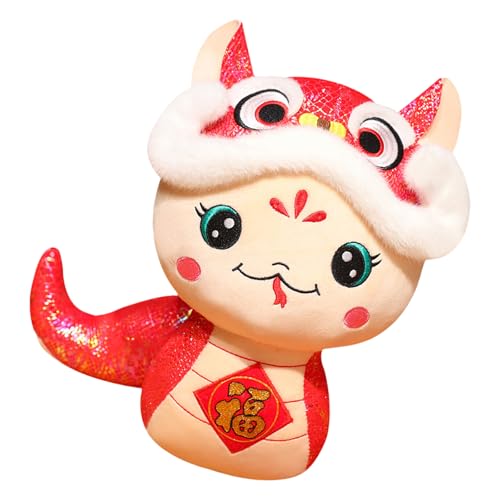 Wynrzyj Schlangenjahr Maskottchen Stofftiere Zodiacs Snake Plüschspielzeug Schöne Stofftiere Plüsch Spielzeugpuppen Neujahr Geburtstagsgeschenk von Wynrzyj