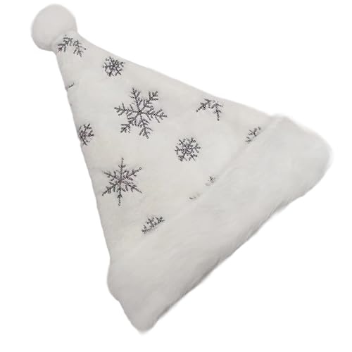 Wynrzyj Soft Plüsch Weihnachtshut Einzigartige Schneeflocke Stickerei Elegant Unisex Für Familienversammlungen Und Geschenke Verstellbarer Wynrzyj Soft Plüsch Weihnachtshut Einzigartige Schneeflocke Stickerei Elegant Unisex Für Familienversammlungen Und Geschenke Verstellbarer von Wynrzyj