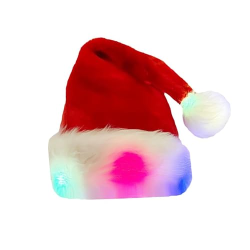 Wynrzyj Verstellbare LEDs Warm Hell Helles Weihnachtsmützen Funkeln Kinder Weihnachtshüte Zum Laufen Wandercamping von Wynrzyj