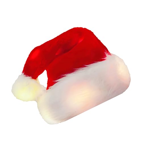 Wynrzyj Verstellbare LEDs Warm Hell Helles Weihnachtsmützen Funkeln Kinder Weihnachtshüte Zum Laufen Wandercamping von Wynrzyj