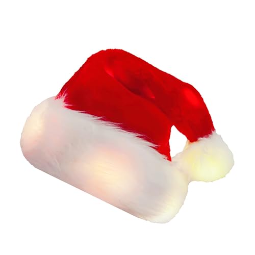 Wynrzyj Verstellbare LEDs Warm Hell Helles Weihnachtsmützen Funkeln Kinder Weihnachtshüte Zum Laufen Wandercamping von Wynrzyj