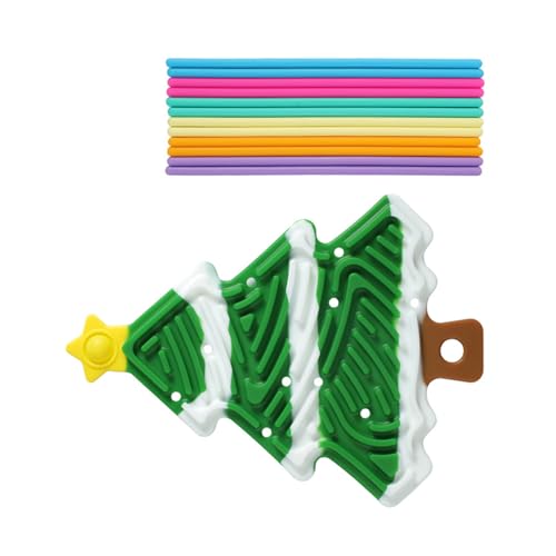 Wynrzyj Weihnachts Sensorisches Aktivitätsbrett Beruhigungsspielzeug Für Stressabbau Neuheit Silikon Weihnachtsbaumpolsterstäbchen Sticks von Wynrzyj