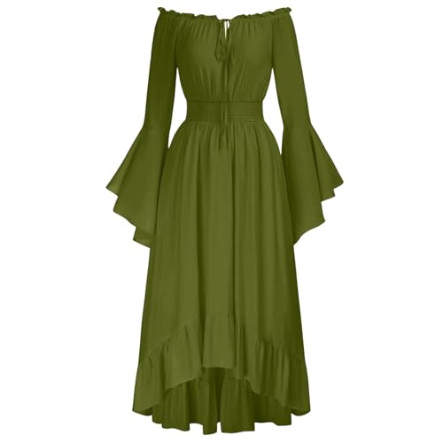 Wyongtao Gothic Kleid Damen Halloween Kostüm Damen Renaissance Kostümkleid Steampunk Kostüm Mittelalter Midirock Viktorianisches Gothic Kleider Halloween Vintage Off-Shoulder Glockenärmeln Kleid Wyongtao Gothic Kleid Damen Halloween Kostüm Damen Renaissance Kostümkleid Steampunk Kostüm Mittelalter Midirock Viktorianisches Gothic Kleider Halloween Vintage Off-Shoulder Glockenärmeln Kleid von Wyongtao