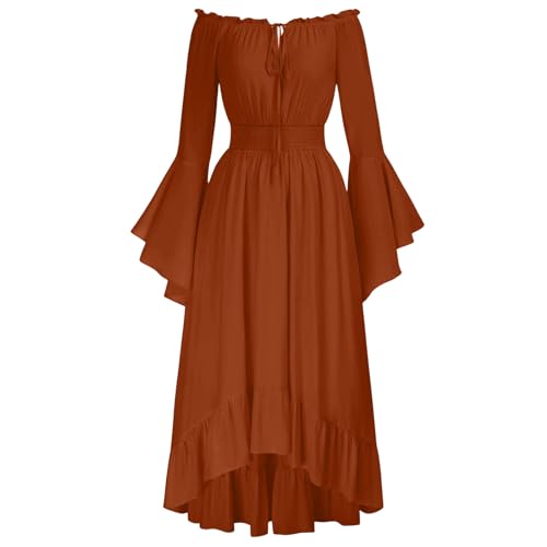 Wyongtao Gothic Kleid Damen Halloween Kostüm Damen Renaissance Kostümkleid Steampunk Kostüm Mittelalter Midirock Viktorianisches Gothic Kleider Halloween Vintage Off-Shoulder Glockenärmeln Kleid Wyongtao Gothic Kleid Damen Halloween Kostüm Damen Renaissance Kostümkleid Steampunk Kostüm Mittelalter Midirock Viktorianisches Gothic Kleider Halloween Vintage Off-Shoulder Glockenärmeln Kleid von Wyongtao