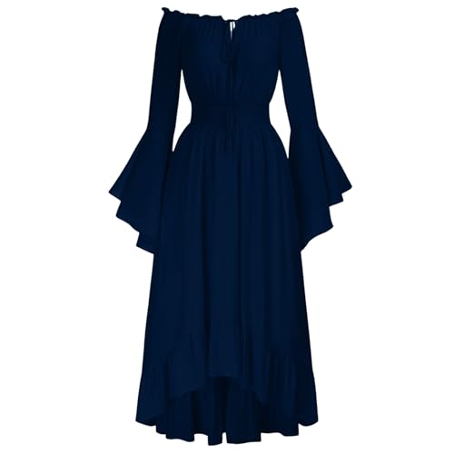 Wyongtao Gothic Kleid Damen Halloween Kostüm Damen Renaissance Kostümkleid Steampunk Kostüm Mittelalter Midirock Viktorianisches Gothic Kleider Halloween Vintage Off-Shoulder Glockenärmeln Kleid Wyongtao Gothic Kleid Damen Halloween Kostüm Damen Renaissance Kostümkleid Steampunk Kostüm Mittelalter Midirock Viktorianisches Gothic Kleider Halloween Vintage Off-Shoulder Glockenärmeln Kleid von Wyongtao