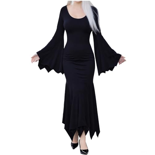 Wyongtao Halloween Kostüm Damen Mittelalter Gothic Kleidung Damen Fledermausärmel Slim Fit Kleider Festlich Retro Kleid Minikleid Vampir Hexenkostüm Kostüm Schwarz Steampunk Minikleid Wyongtao Halloween Kostüm Damen Mittelalter Gothic Kleidung Damen Fledermausärmel Slim Fit Kleider Festlich Retro Kleid Minikleid Vampir Hexenkostüm Kostüm Schwarz Steampunk Minikleid von Wyongtao