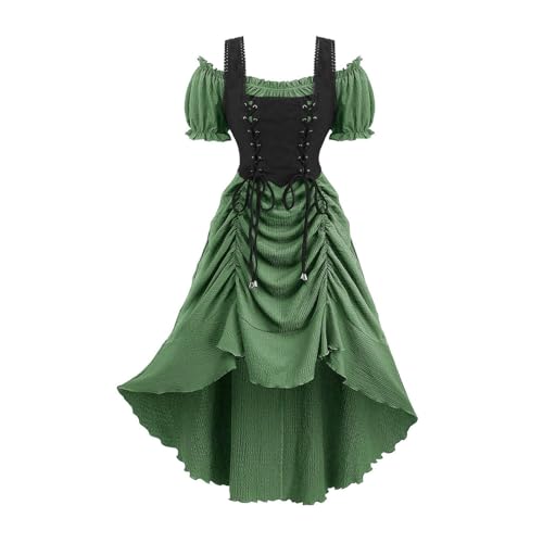 Wyongtao Renaissance Elfen Kostüme Kleid Halloween Kostüm Damen Mittelalter Kleid Mit Puffärmeln Karneval Halloween Cosplay Gothic Retro Steampunk Kleider Wyongtao Renaissance Elfen Kostüme Kleid Halloween Kostüm Damen Mittelalter Kleid Mit Puffärmeln Karneval Halloween Cosplay Gothic Retro Steampunk Kleider von Wyongtao