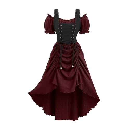 Wyongtao Renaissance Elfen Kostüme Kleid Halloween Kostüm Damen Mittelalter Kleid Mit Puffärmeln Karneval Halloween Cosplay Gothic Retro Steampunk Kleider Wyongtao Renaissance Elfen Kostüme Kleid Halloween Kostüm Damen Mittelalter Kleid Mit Puffärmeln Karneval Halloween Cosplay Gothic Retro Steampunk Kleider von Wyongtao