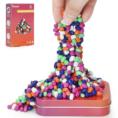 Wozne 300g Bunt Magnetsteine Stresskiller Magnete, Crack Magnete Kleine Magnetic Stones Fidget Adhs Spielzeug, Anti Stress Zeitvertreib Geschenkidee ASMR Büro Gadget Wozne 300g Bunt Magnetsteine Stresskiller Magnete, Crack Magnete Kleine Magnetic Stones Fidget Adhs Spielzeug, Anti Stress Zeitvertreib Geschenkidee ASMR Büro Gadget von Wzone