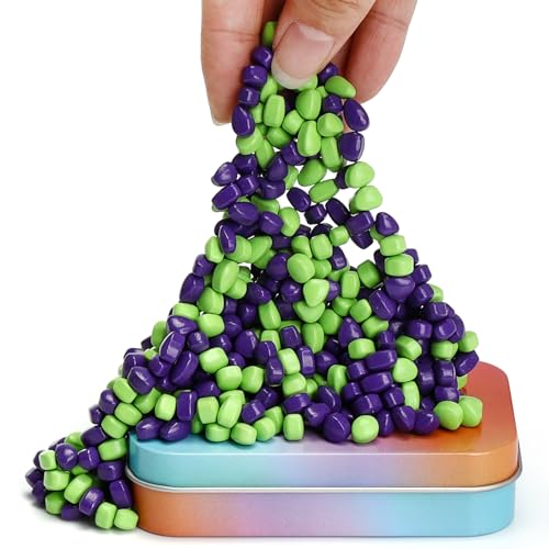 Wozne 300g Magnetsteine Stresskiller Magnete Lila+Grün, Crack Magnete Kleine Magnetic Stones Fidget Adhs Spielzeug, Anti Stress Zeitvertreib Geschenkidee ASMR Büro Gadget Wozne 300g Magnetsteine Stresskiller Magnete Lila+Grün, Crack Magnete Kleine Magnetic Stones Fidget Adhs Spielzeug, Anti Stress Zeitvertreib Geschenkidee ASMR Büro Gadget von Wzone