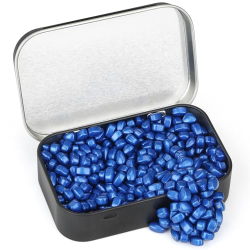 Wzone Blau Crack Magnete Magnetsteine Steine 300g (Ungefähr 500 Stück), Stresskiller Magnete Kleine Magnetic Stones Fidget Adhs Spielzeug, Anti Stress Zeitvertreib Geschenkidee von Wzone