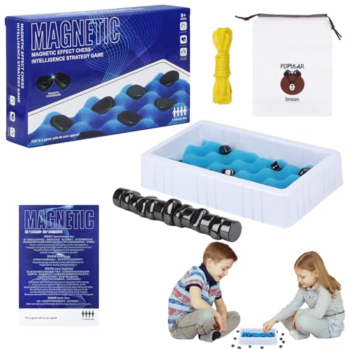 Wzone Magnetisches Schachspiel für Kinder, Magnetisches Schachspiel Set, Magnetic Chess Game Set, für Party, Reisen, lustige Spiele von Wzone