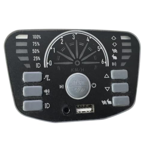 Wzxksoac Elektroauto für Kinder, 2,4 G Bluetooth, Multifunktionales Zentrales Bedienfeld für Ersatzteile für Elektroautos Wzxksoac Elektroauto für Kinder, 2,4 G Bluetooth, Multifunktionales Zentrales Bedienfeld für Ersatzteile für Elektroautos von Wzxksoac
