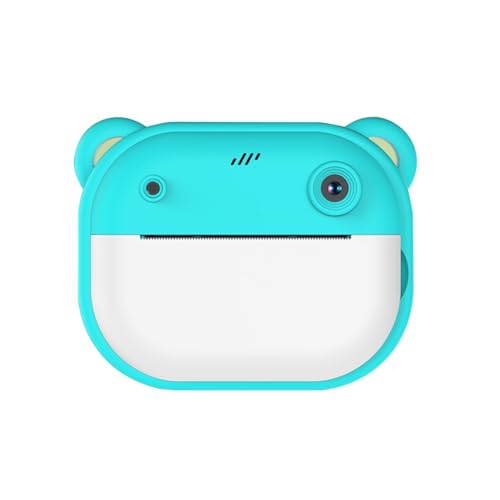 Wzxksoac HD-Druckkamera Cartoon Mini-Doppelkamera EIN-Knopf-Druckkamera mit 2 Rollen Druckpapier D von Wzxksoac