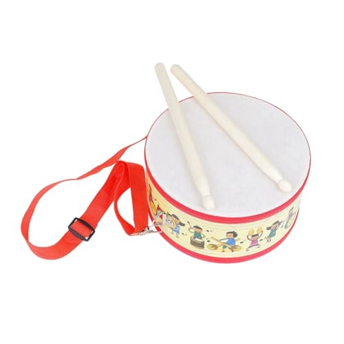 Wzxksoac Orff-Musikinstrumente Bildungsinstrument für Kinder, Percussion-Instrument, Cartoon-Handtrommel, Tragbare -Doppelseitige Tamburin von Wzxksoac