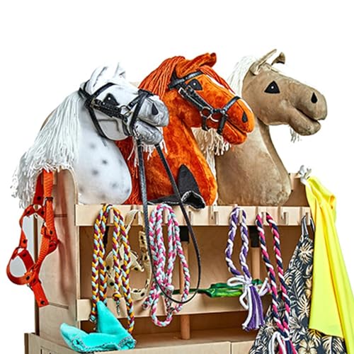 X-Group4th Stabil für Pferd - Holzstall fur 3 Steckenpferd - Accessoires für Hobby Horse - Platz für Pferd - Holzspielzeug - Für Pferdeliebhaber - Für Kinder X-Group4th Stabil für Pferd - Holzstall fur 3 Steckenpferd - Accessoires für Hobby Horse - Platz für Pferd - Holzspielzeug - Für Pferdeliebhaber - Für Kinder von X-Group4th