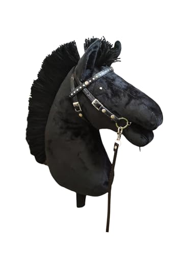 X-Group4th Steckenpferd Hobby Horse VIP - Pferd am Stock Spielzeug für Kinder Plüschpferd Geschenk Größe A3, Stocklänge 65 cm, Holsteiner Pferd - Schwarz X-Group4th Steckenpferd Hobby Horse VIP - Pferd am Stock Spielzeug für Kinder Plüschpferd Geschenk Größe A3, Stocklänge 65 cm, Holsteiner Pferd - Schwarz von X-Group4th