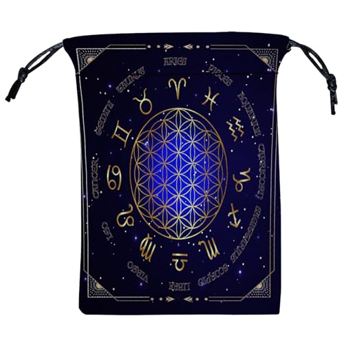 X-Institute Beutel Kordelzug Schmuck Würfel Brettspiel Kartenbeutel Hochzeitsgeschenkverpackungen Tarot Aufbewahrungsbeutel von X-Institute