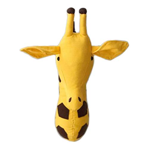X-Institute Dschungel Giraffe Stofftier Köpfe für Wand Kinderzimmer Zimmer Mount Fantasy Wanddekoration Hängend Mädchen Kinder von X-Institute