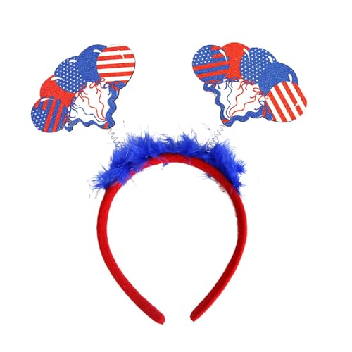 X-Institute Hair Hoop 4. Juli Thema Juli Costume Auffällige Haar Hoop Herz Und Amerikaner Für Pedlaren Independence Day Paraden von X-Institute