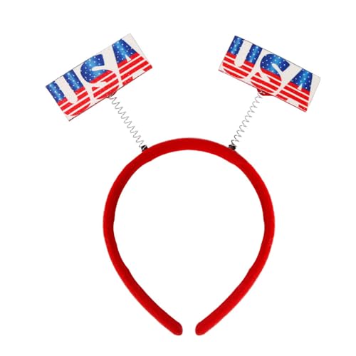 X-Institute Hair Hoop 4. Juli Thema Juli Costume Auffällige Haar Hoop Herz Und Amerikaner Für Pedlaren Independence Day Paraden von X-Institute
