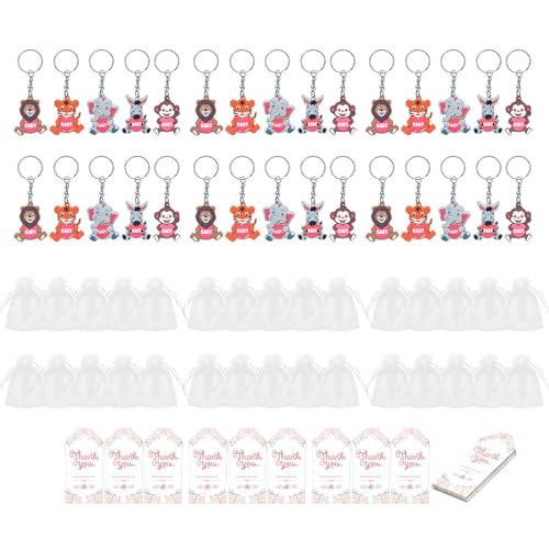 X-Institute Set mit 30 Tier-Schlüsselanhängern, funktionaler Tier-Schlüsselanhänger für Babypartys, Geschenktüten, Dekorationen, Set mit 30 Tier-Schlüsselanhängern X-Institute Set mit 30 Tier-Schlüsselanhängern, funktionaler Tier-Schlüsselanhänger für Babypartys, Geschenktüten, Dekorationen, Set mit 30 Tier-Schlüsselanhängern von X-Institute