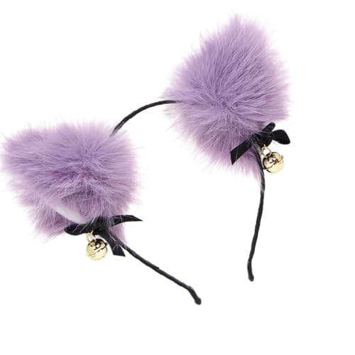 X-Institute Soft Plüschkatzen Ohren Stirnband Bequemes Haarzubehör Für Cosplay Party Täglich Verwenden Leichtes Design Haarband Bequemes Cosplay Stirnband von X-Institute