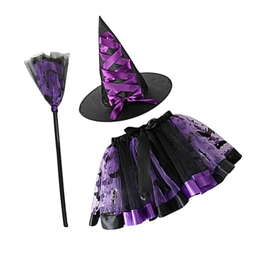 X-Institute Zauberhaftes Hexenkostüm-Set, auffälliges Hexenkostüm-Set, tragbares Hexenkostüm-Set für Halloween-Partys von X-Institute