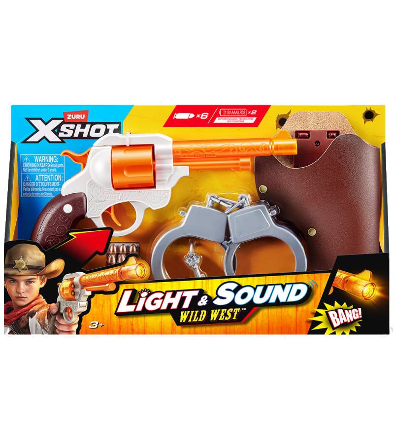 X-Shot Spielzeugpistole m. Sound/Licht - Wild Westen - X-SHOT - One Size - Spielzeug X-Shot Spielzeugpistole m. Sound/Licht - Wild Westen - X-SHOT - One Size - Spielzeug von X-SHOT