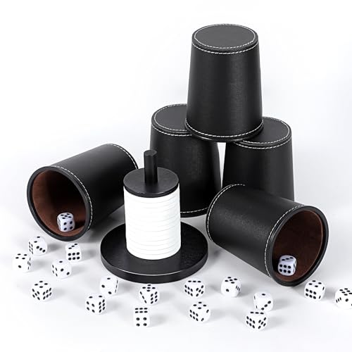 X SIM FITNESSX Schocken + Würfelbecher Set, 5 Würfel mit Becher + 25 Punktwürfeln + Schockbesteck Holz für Jule Meiern Maxen Mörkeln X SIM FITNESSX Schocken + Würfelbecher Set, 5 Würfel mit Becher + 25 Punktwürfeln + Schockbesteck Holz für Jule Meiern Maxen Mörkeln von X SIM FITNESSX