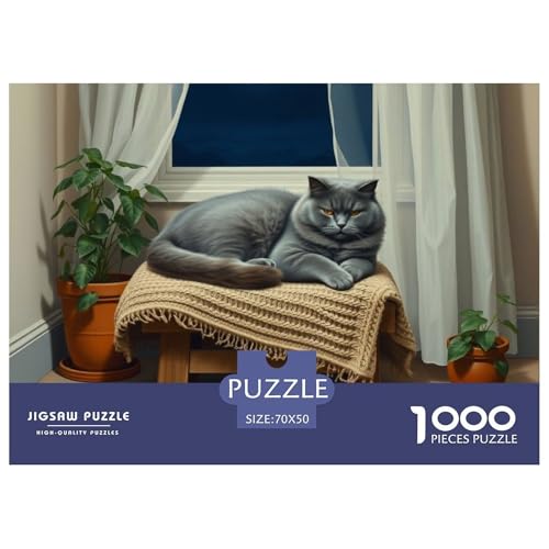 Britische Kurzhaare 1000 Teile EIN Herausforderndes Pädagogisches Spiel Impossible Game Geschenk Geschicklichkeitsspiel Für Die Ganze Familie Haustier Katze Erwachsenen Ab 1470x50cm/1000pcs Britische Kurzhaare 1000 Teile EIN Herausforderndes Pädagogisches Spiel Impossible Game Geschenk Geschicklichkeitsspiel Für Die Ganze Familie Haustier Katze Erwachsenen Ab 1470x50cm/1000pcs von XAEPANENW