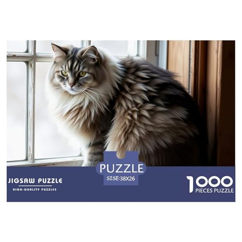 Norwegische Waldkatte 1000 Puzzle Anspruchsvoll Pädagogisches Spiel Farbenfrohes Geschicklichkeitsspiel Für Die Ganze Familie Haustier Katze Buntes Legespiel 38x26cm/1000pcs Norwegische Waldkatte 1000 Puzzle Anspruchsvoll Pädagogisches Spiel Farbenfrohes Geschicklichkeitsspiel Für Die Ganze Familie Haustier Katze Buntes Legespiel 38x26cm/1000pcs von XAEPANENW