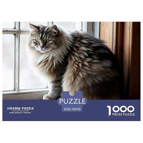 Norwegische Waldkatte 1000 Teile Anspruchsvoll Herausforderung Spielzeug Farbenfrohes Geschicklichkeitsspiel Für Die Ganze Familie Haustier Katze Buntes Legespiel70x50cm/1000pcs Norwegische Waldkatte 1000 Teile Anspruchsvoll Herausforderung Spielzeug Farbenfrohes Geschicklichkeitsspiel Für Die Ganze Familie Haustier Katze Buntes Legespiel70x50cm/1000pcs von XAEPANENW