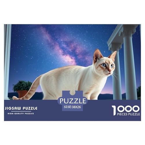 Orientalische Kurzhaare 1000 Puzzle Anspruchsvoll Herausforderung Spielzeug Farbenfrohes Geschicklichkeitsspiel Für Die Ganze Familie Haustier Katze Buntes Legespiel 38x26cm/1000pcs Orientalische Kurzhaare 1000 Puzzle Anspruchsvoll Herausforderung Spielzeug Farbenfrohes Geschicklichkeitsspiel Für Die Ganze Familie Haustier Katze Buntes Legespiel 38x26cm/1000pcs von XAEPANENW