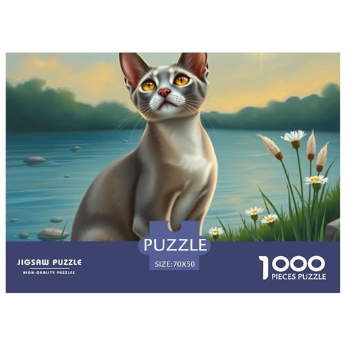Orientalische Kurzhaare 1000 Puzzle Anspruchsvoll Herausforderung Spielzeug Farbenfrohes Geschicklichkeitsspiel Für Die Ganze Familie Haustier Katze Erwachsenen Ab 1470x50cm/1000pcs Orientalische Kurzhaare 1000 Puzzle Anspruchsvoll Herausforderung Spielzeug Farbenfrohes Geschicklichkeitsspiel Für Die Ganze Familie Haustier Katze Erwachsenen Ab 1470x50cm/1000pcs von XAEPANENW