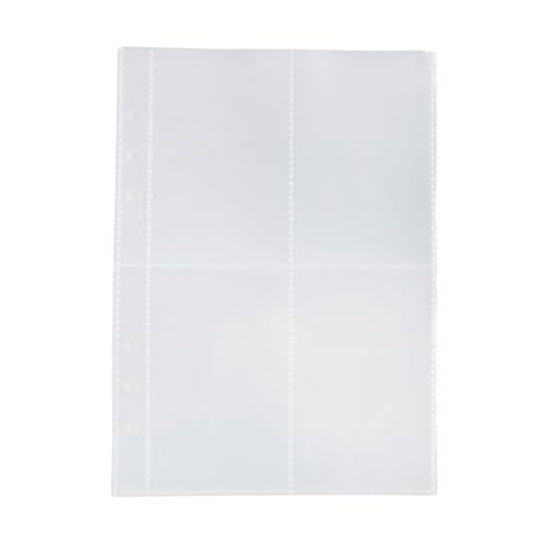 10 Blatt Foto-Taschenringe, Ordner, Album, Taschenhüllen, doppelseitig, Blattschutz, Fotopaket von XAGMODSHN