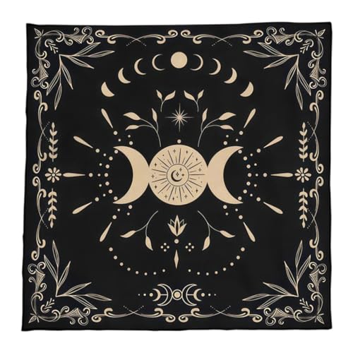 50 x 50/60 x 60/75 x 75 cm Tarot-Tischdecke, geometrische Wahrsagungen, Tischdecke, Brettspiel, Orakel, Kartenblock, Matte 50 x 50/60 x 60/75 x 75 cm Tarot-Tischdecke, geometrische Wahrsagungen, Tischdecke, Brettspiel, Orakel, Kartenblock, Matte von XAGMODSHN