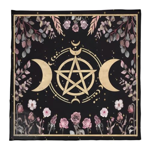 50 x 50/60 x 60/75 x 75 cm Tarot-Tischdecke, geometrische Wahrsagungen, Tischdecke, Brettspiel, Orakel, Kartenblock, Matte 50 x 50/60 x 60/75 x 75 cm Tarot-Tischdecke, geometrische Wahrsagungen, Tischdecke, Brettspiel, Orakel, Kartenblock, Matte von XAGMODSHN
