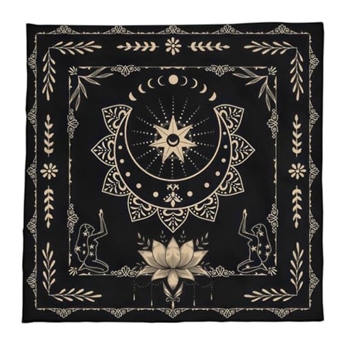 50 x 50/60 x 60/75 x 75 cm Tarot-Tischdecke, geometrische Wahrsagungen, Tischdecke, Brettspiel, Orakel, Kartenblock, Matte 50 x 50/60 x 60/75 x 75 cm Tarot-Tischdecke, geometrische Wahrsagungen, Tischdecke, Brettspiel, Orakel, Kartenblock, Matte von XAGMODSHN