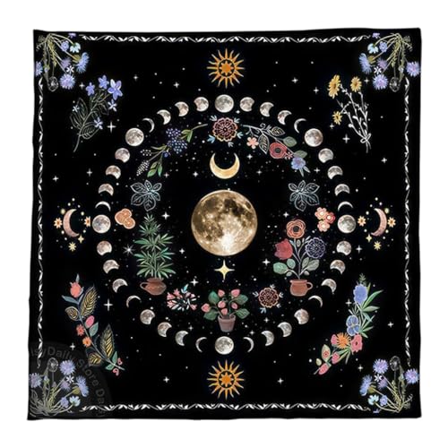 50 x 50/60 x 60/75 x 75 cm Tarot-Tischdecke, geometrische Wahrsagungen, Tischdecke, Brettspiel, Orakel, Kartenblock, Matte 50 x 50/60 x 60/75 x 75 cm Tarot-Tischdecke, geometrische Wahrsagungen, Tischdecke, Brettspiel, Orakel, Kartenblock, Matte von XAGMODSHN