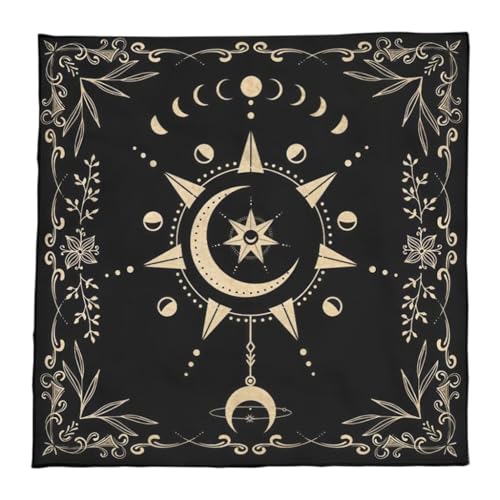50 x 50/60 x 60/75 x 75 cm Tarot-Tischdecke, geometrische Wahrsagungen, Tischdecke, Brettspiel, Orakel, Kartenblock, Matte 50 x 50/60 x 60/75 x 75 cm Tarot-Tischdecke, geometrische Wahrsagungen, Tischdecke, Brettspiel, Orakel, Kartenblock, Matte von XAGMODSHN