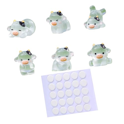 6pcs Cow Figur Cake Toppers Harzkuh Miniatur Für Auto Dashboards Spaß Interieur Für Tierliebhaber 6pcs Cow Figur Cake Toppers Harzkuh Miniatur Für Auto Dashboards Spaß Interieur Für Tierliebhaber von XAGMODSHN