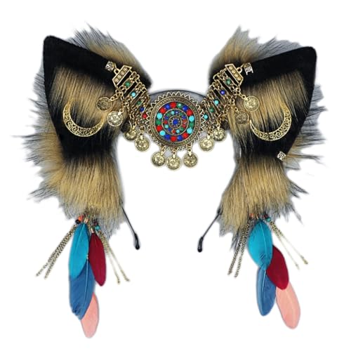 Anime-Haarreif für Mädchen, Plüsch-Ohr, Cosplay, antiker Kopfschmuck, Frauen-Kopfbedeckung Anime-Haarreif für Mädchen, Plüsch-Ohr, Cosplay, antiker Kopfschmuck, Frauen-Kopfbedeckung von XAGMODSHN