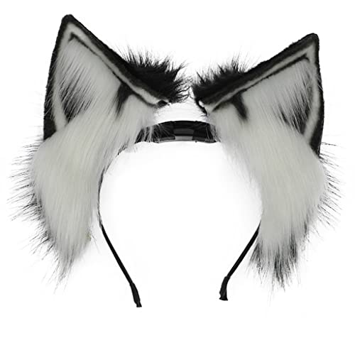 Anime-Stirnband für Mädchen, Plüsch-Ohren, wiederaufladbar, Cosplay-Kopfschmuck, Frauen-Show-Kopfbedeckung Anime-Stirnband für Mädchen, Plüsch-Ohren, wiederaufladbar, Cosplay-Kopfschmuck, Frauen-Show-Kopfbedeckung von XAGMODSHN
